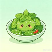 凉拌薄荷叶