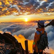 白云山下看风景