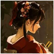 月亮卧在云端