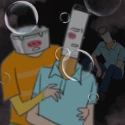 烟灰缸儿子和烟头爸爸