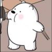 养了只白胖熊